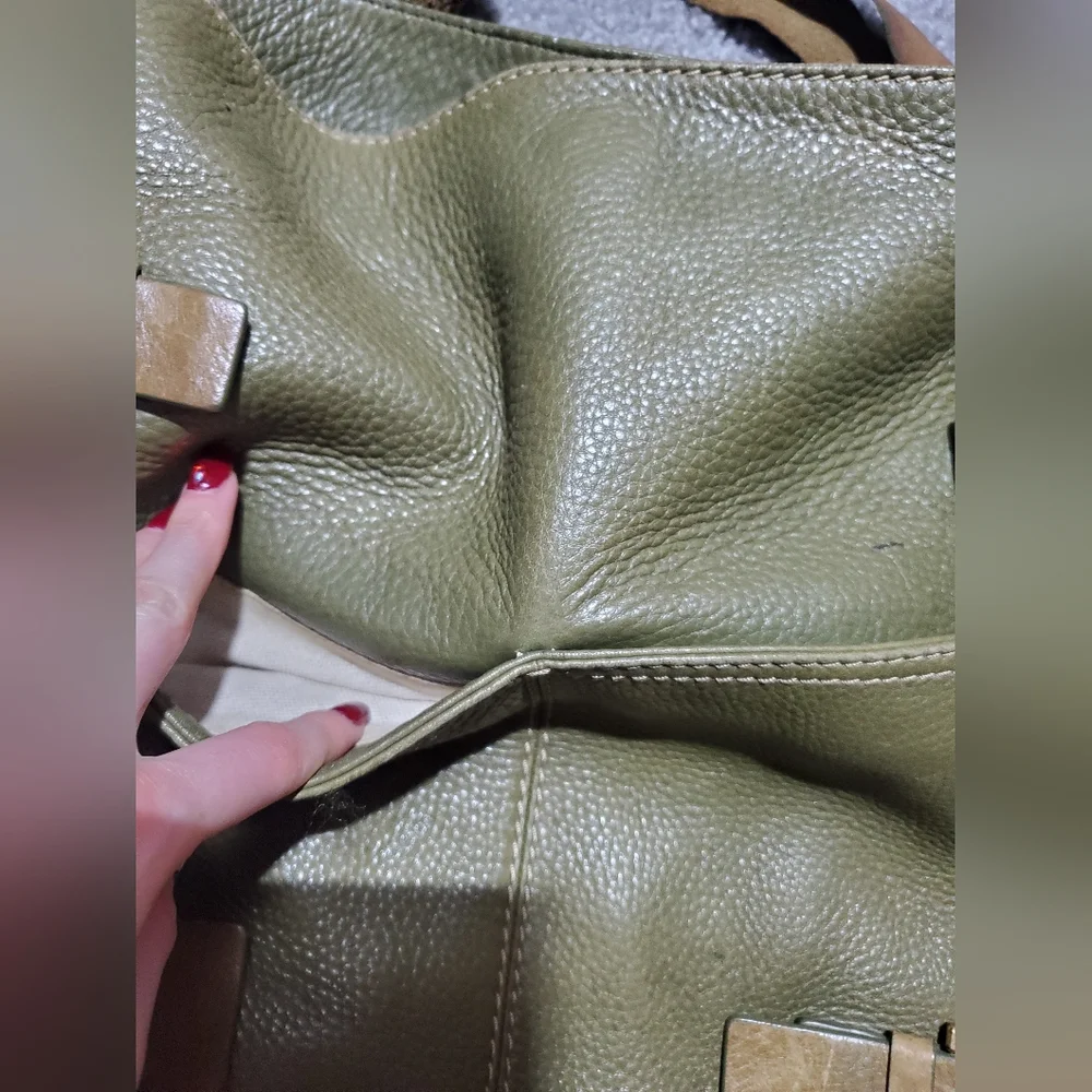 Michael Kors Green Leather Tote